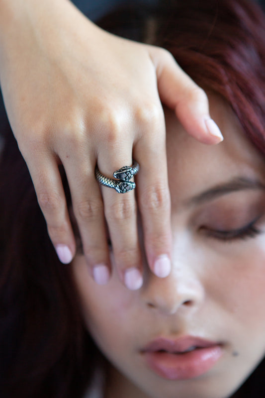 Evil Twins Snake Ring